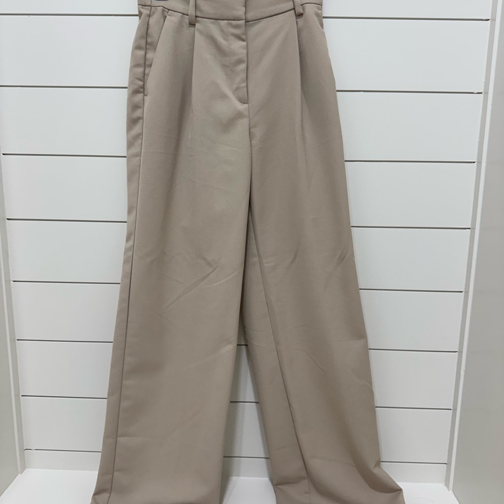 H&M Beige Wide Leg Women's Pants